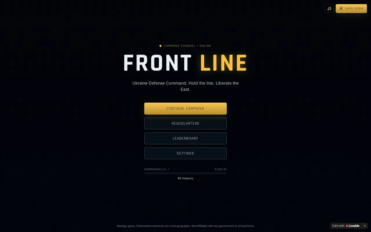 Front Line interface preview