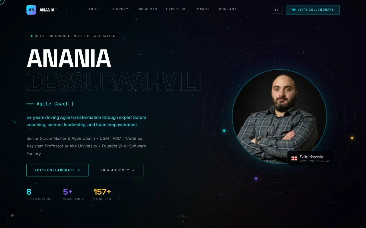 Anania Devsurashvili interface preview